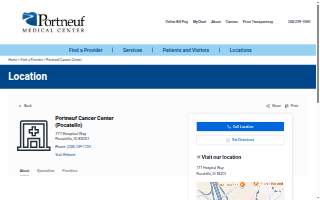 Portneuf Cancer Center website