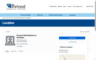 Portneuf Work Medicine at Northgate website