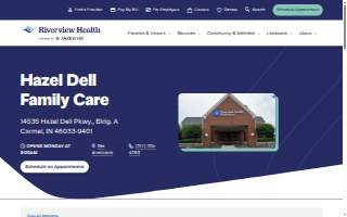 Hazel Dell Family Care website