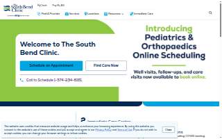 The South Bend Clinic website