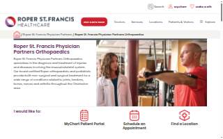 Roper St. Francis Physician Partners Orthopaedics of Charleston website