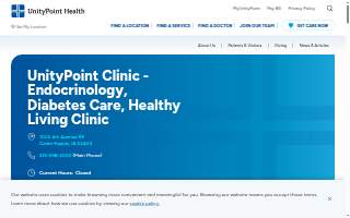 UnityPoint Clinic - Endocrinology, Diabetes Care, Healthy Living Clinic website