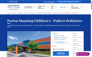 St. Vincent Medical Group - Fishers Pediatrics website