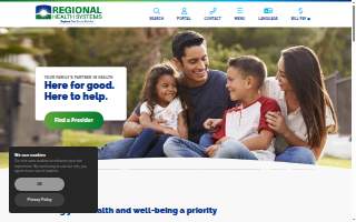 Regional Health Systems - Hammond Primary and Dental website