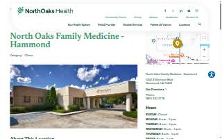 North Oaks Family Medicine website