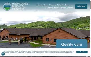 Highland Medical Center website