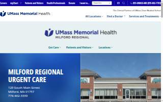Milford Regional Urgent Care in Milford website