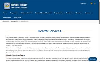 MCCSC Health & Wellness Center website