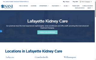 Lafayette Kidney Care, Lafayette Office website