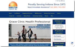 Grace Clinic Health Professional website