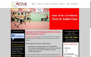Active Foot and Ankle Center website