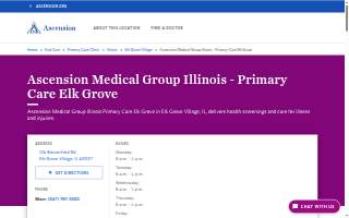 Ascension Medical Group Illinois - Primary Care Elk Grove website