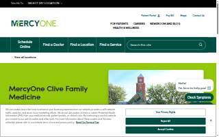 MercyOne Clive Family Medicine website