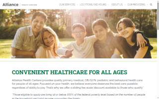 Alliance Health Centers - The Bridge of Grace website