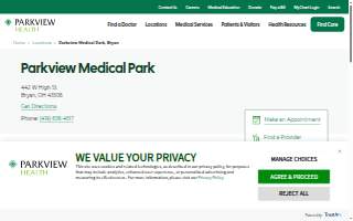 Parkview Medical Park website