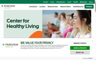 Center for Healthy Living - Woodland Plaza website
