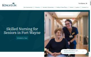 Kingston Care Center Fort Wayne website