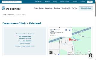Deaconess Clinic - Felstead website