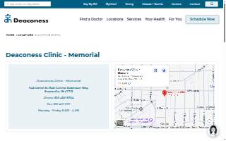 Deaconess Clinic - Memorial website