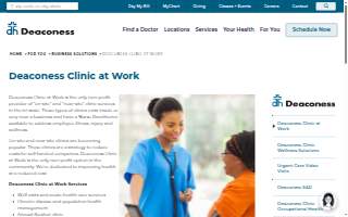 Deaconess Clinic at Work - First Ave website