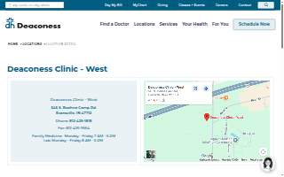 Deaconess Clinic - West website