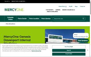 MercyOne Genesis Davenport Internal Medicine website