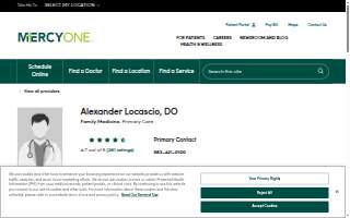 Alexander Locascio, DO website