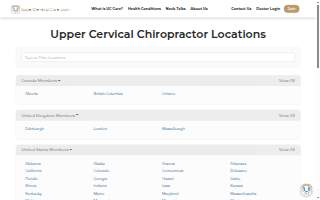Upper Cervical Health Center website