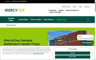 MercyOne Genesis Bettendorf Health Plaza website