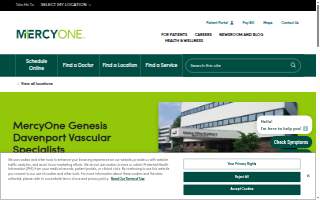 MercyOne Genesis Davenport Vascular Specialists website