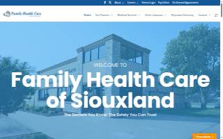 Family Health Care of Siouxland - Morningside Clinic website