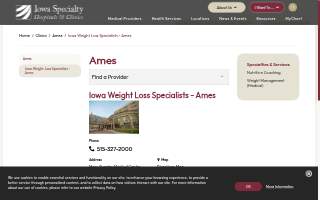 Ames - Mary Greeley Medical Center (Iowa Weight Loss Specialists) website