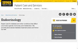 University Iowa Endocrinology website