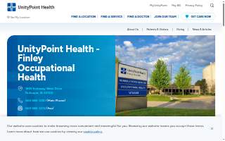 UnityPoint Health - Finley Occupational Health website