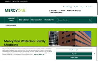 MercyOne Waterloo Family Medicine website