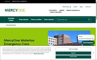 MercyOne Waterloo Emergency Care website