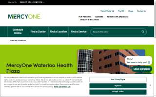 MercyOne Waterloo Health Plaza website