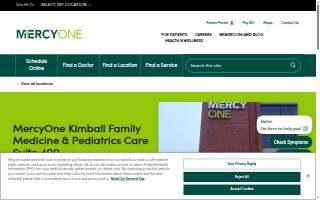 MercyOne Kimball Family Medicine & Pediatrics Care Suite 400 website