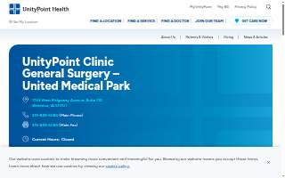 UnityPoint Clinic General Surgery – United Medical Park website