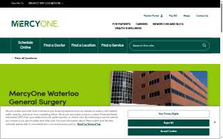 MercyOne Waterloo General Surgery website