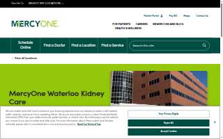 MercyOne Waterloo Kidney Care website