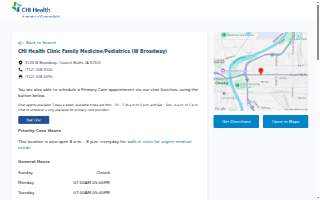 CHI Health Clinic Family Medicine/Pediatrics (W Broadway) website
