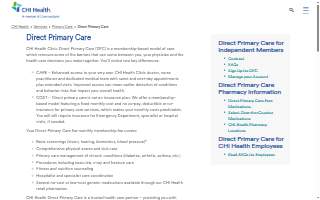 CHI Health Clinic Direct Primary Care (Grand Island) website