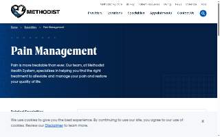 Methodist Jennie Edmundson Hospital Pain Management Clinic website