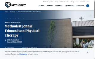 Methodist Jennie Edmundson Physical Therapy (Health Center West PT) website
