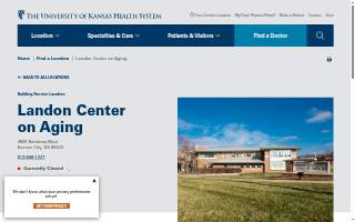 Landon Center on Aging, The University of Kansas Health System website