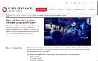 Roper St. Francis Physician Partners Surgical Oncology of Charleston website
