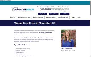 Manhattan Medical Group Wound Care Clinic website