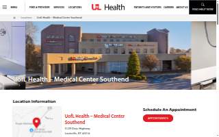 UofL Health – Medical Center Southend website