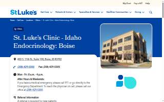 St. Luke's Clinic - Idaho Endocrinology: Boise website